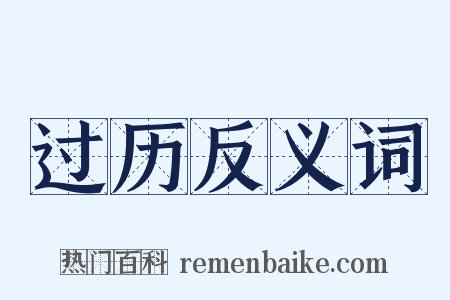 过历反义词是什么意思的图片